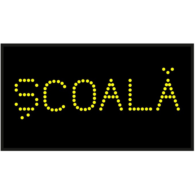 Panou tip VMS cu afisaj LED - Texte - Orizontal